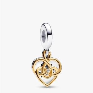 Pandora Lab-grown Diamond Mom Double Dangle Charm